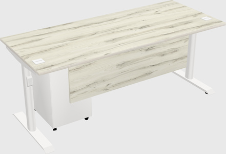Dual motor electric desk