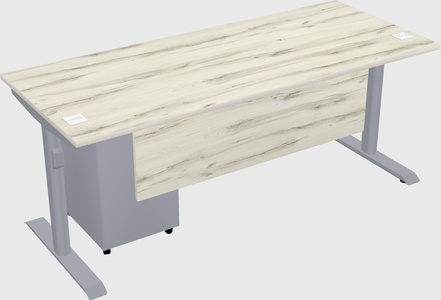 Dual motor electric desk