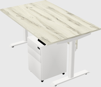 Dual motor electric desk