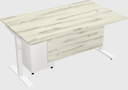 Dual motor electric desk