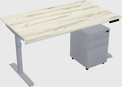Dual motor electric desk