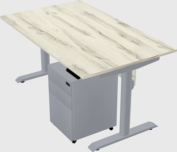 Dual motor electric desk