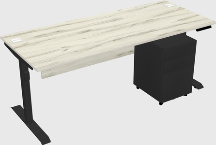 Dual motor electric desk