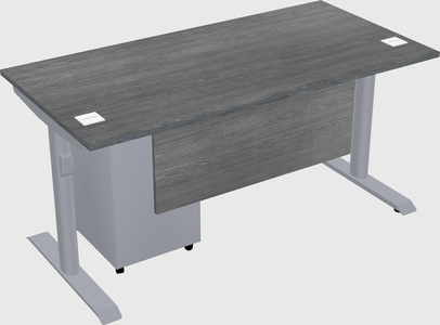 Dual motor electric desk