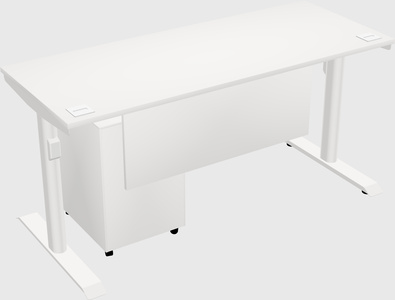 Dual motor electric desk