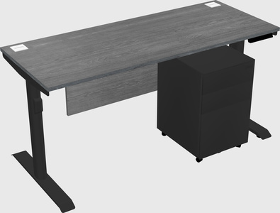Dual motor electric desk