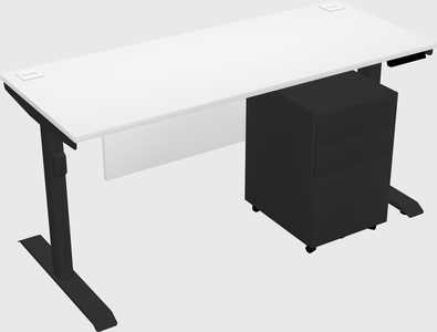 Dual motor electric desk