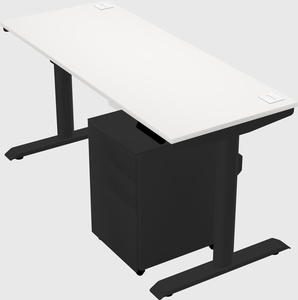 Dual motor electric desk