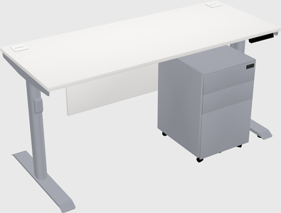 Dual motor electric desk