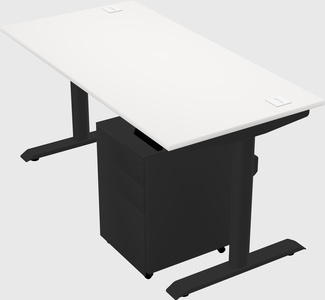 Dual motor electric desk