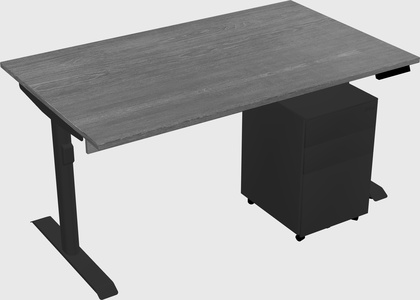 Dual motor electric desk