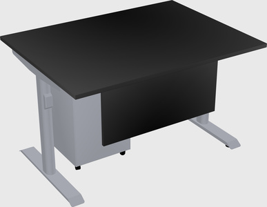 Dual motor electric desk