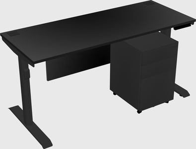 Dual motor electric desk