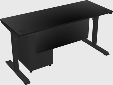 Dual motor electric desk