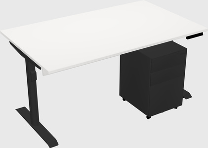 Dual motor electric desk