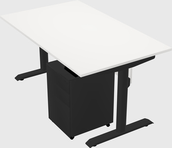 Dual motor electric desk