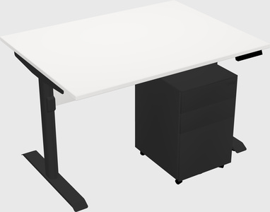 Dual motor electric desk