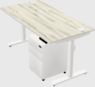 Dual motor electric desk