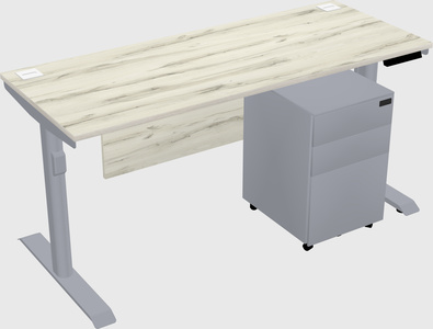 Dual motor electric desk