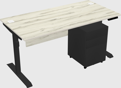 Dual motor electric desk