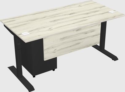 Dual motor electric desk