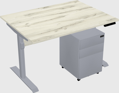 Dual motor electric desk