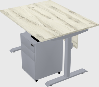 Dual motor electric desk