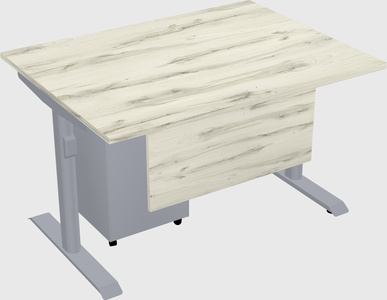 Dual motor electric desk