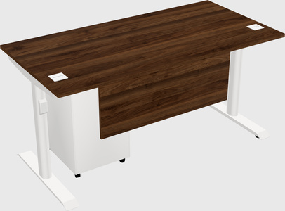 Dual motor electric desk