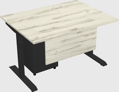 Dual motor electric desk