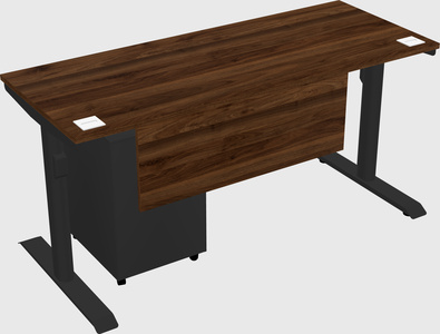 Dual motor electric desk