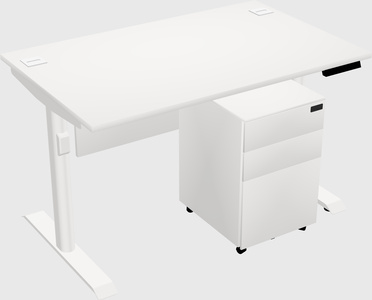 Dual motor electric desk