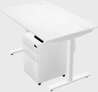 Dual motor electric desk