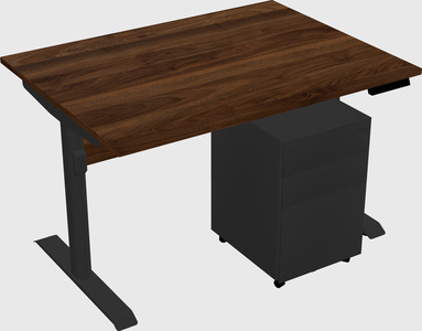 Dual motor electric desk