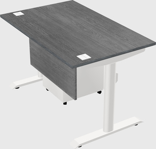 Dual motor electric desk