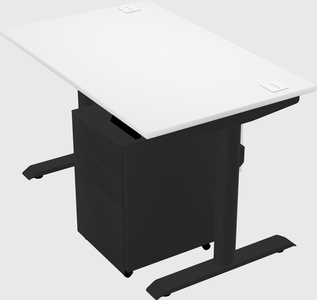 Dual motor electric desk