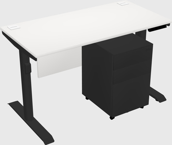 Dual motor electric desk