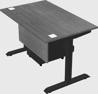 Dual motor electric desk