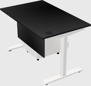 Dual motor electric desk