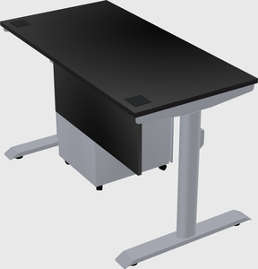 Dual motor electric desk