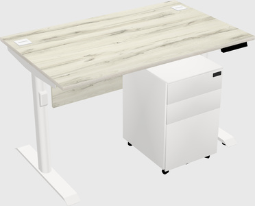 Dual motor electric desk