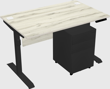 Dual motor electric desk