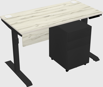 Dual motor electric desk
