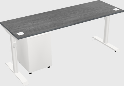 Dual motor electric desk