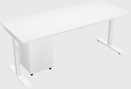 Dual motor electric desk