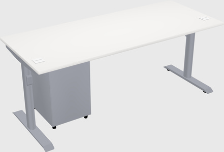 Dual motor electric desk