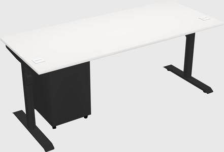 Dual motor electric desk
