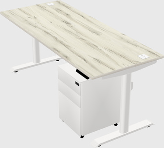 Dual motor electric desk
