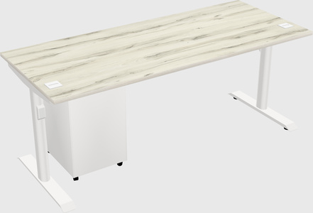 Dual motor electric desk