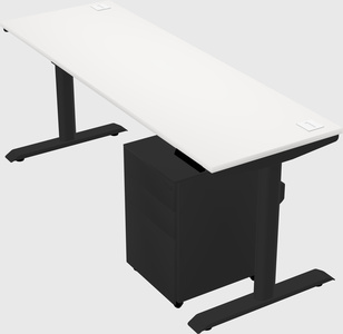 Dual motor electric desk